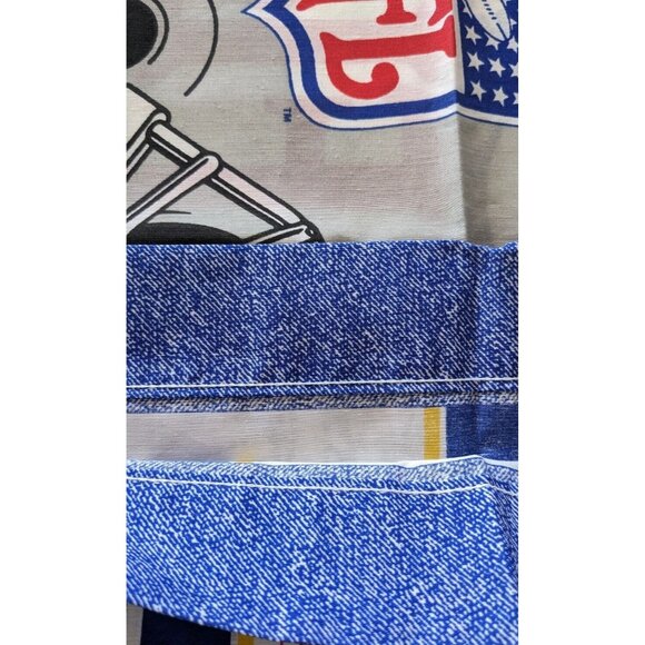 VTG 1995 NFL Pillowcase Blue The Bibb Company Standard Size 18*29 In Made In USA - Picture 10 of 13